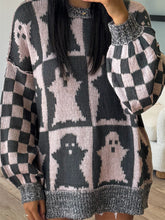 Load image into Gallery viewer, Ghost Dropped Shoulder Long Sleeve Sweater