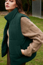 Load image into Gallery viewer, Zip Up Turtleneck Vest Coat