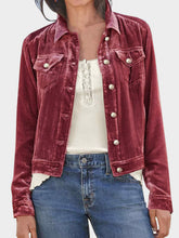 Load image into Gallery viewer, Button Up Long Sleeve Jacket with Chest Pockets