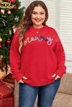 Load image into Gallery viewer, Plus Size MERRY Round Neck Long Sleeve Sweater