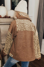 Load image into Gallery viewer, Leopard Button Up Drop Shoulder Jacket