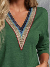 Load image into Gallery viewer, V-Neck Long Sleeve T-Shirt