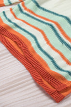 Load image into Gallery viewer, Contrast Striped Turtleneck Dropped Shoulder Sweater