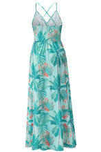 Load image into Gallery viewer, Crisscross Printed Surplice Cami Dress