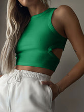 Load image into Gallery viewer, Cutout Round Neck Tank