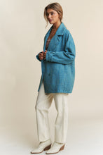 Load image into Gallery viewer, J.NNA Tweed Double-Breasted Long Sleeve Coat