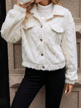 Load image into Gallery viewer, Button Up Long Sleeve Fuzzy Outerwear