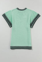 Load image into Gallery viewer, Round Neck Short Sleeve Knit Top
