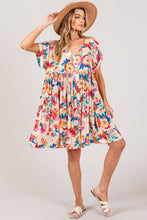 Load image into Gallery viewer, SAGE + FIG Full Size Floral Button-Down Short Sleeve Dress