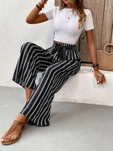Load image into Gallery viewer, Striped High Waist Wide Leg Pants