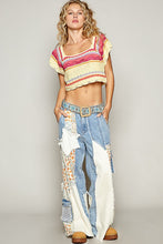 Load image into Gallery viewer, POL Openwork Ethnic Pattern Square Neck Cropped Knit Top
