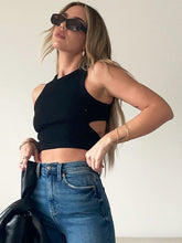 Load image into Gallery viewer, Cutout Round Neck Tank