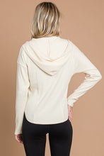 Load image into Gallery viewer, Culture Code Full Size Ribbed Zip Up Drawstring Hooded Jacket