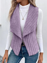Load image into Gallery viewer, Open Front Fuzzy Vest Coat