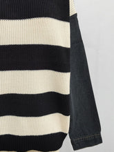 Load image into Gallery viewer, Contrast Round Neck Long Sleeve Sweater