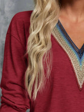 Load image into Gallery viewer, V-Neck Long Sleeve T-Shirt