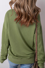 Load image into Gallery viewer, Solid Color Round Neck Long Sleeve Sweatshirt