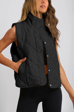 Load image into Gallery viewer, Snap Down Texture Vest Coat with Pockets