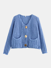 Load image into Gallery viewer, Button Down Long Sleeve Cardigan