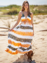 Load image into Gallery viewer, Tie-Dye Halter Neck Sleeveless Dress