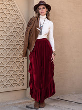 Load image into Gallery viewer, Slit Ruffled Wide Leg Pants