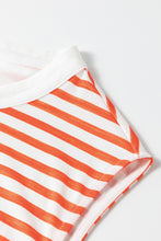Load image into Gallery viewer, Striped Round Neck Sleeveless Jumpsuit