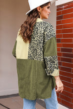 Load image into Gallery viewer, High-Low Leopard Snap Down Shacket