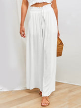 Load image into Gallery viewer, Drawstring Wide Leg Pants with Pockets