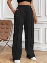Load image into Gallery viewer, Drawstring Elastic Waist Pants with Pockets