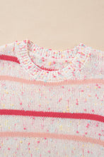 Load image into Gallery viewer, Confetti Round Neck Dropped Shoulder Sweater