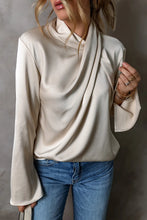 Load image into Gallery viewer, Cutout Ruched Long Sleeve Blouse