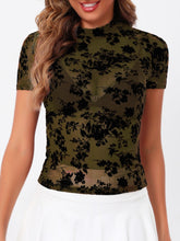 Load image into Gallery viewer, Mock Neck Short Sleeve Top
