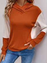 Load image into Gallery viewer, Perfee Contrast Long Sleeve Hoodie