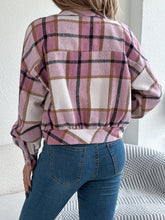 Load image into Gallery viewer, Plaid Button Up Long Sleeve Jacket