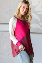 Load image into Gallery viewer, HOPELY Color Block Long Sleeve T-Shirt
