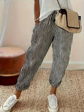 Load image into Gallery viewer, Striped Pants with Pockets
