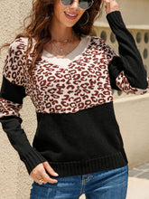 Load image into Gallery viewer, Leopard Long Sleeve Sweater