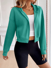 Load image into Gallery viewer, Ivy Lane Zip Up Dropped Shoulder Hooded Jacket
