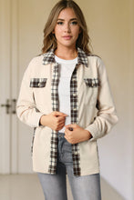 Load image into Gallery viewer, Plaid Button Down Collared Jacket