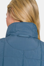 Load image into Gallery viewer, Zenana Zip Up Cropped Puffer Vest with Pockets