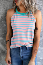Load image into Gallery viewer, Striped Round Neck Tank