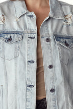 Load image into Gallery viewer, RISEN Distressed Button Up Jacket