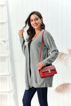Load image into Gallery viewer, Cable-Knit Open Front Long Sleeve Cardigan