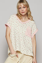 Load image into Gallery viewer, POL Floral V-Neck Short Sleeve T-Shirt