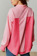 Load image into Gallery viewer, Two Tone Button Up Drop Shoulder Shacket