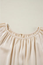 Load image into Gallery viewer, Sequin Round Neck Long Sleeve Blouse
