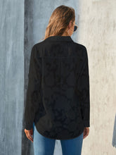 Load image into Gallery viewer, Full Size Collared Neck Long Sleeve Shirt Plus Size