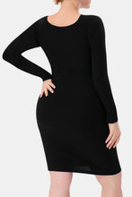 Load image into Gallery viewer, Basic Bae Full Size Built-In Shapewear Square Neck Long Sleeve Dress