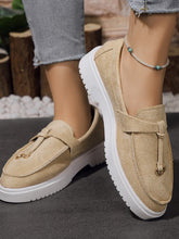 Load image into Gallery viewer, Round Toe Flat Slip-Ons