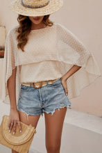 Load image into Gallery viewer, Swiss Dot Round Neck Blouse